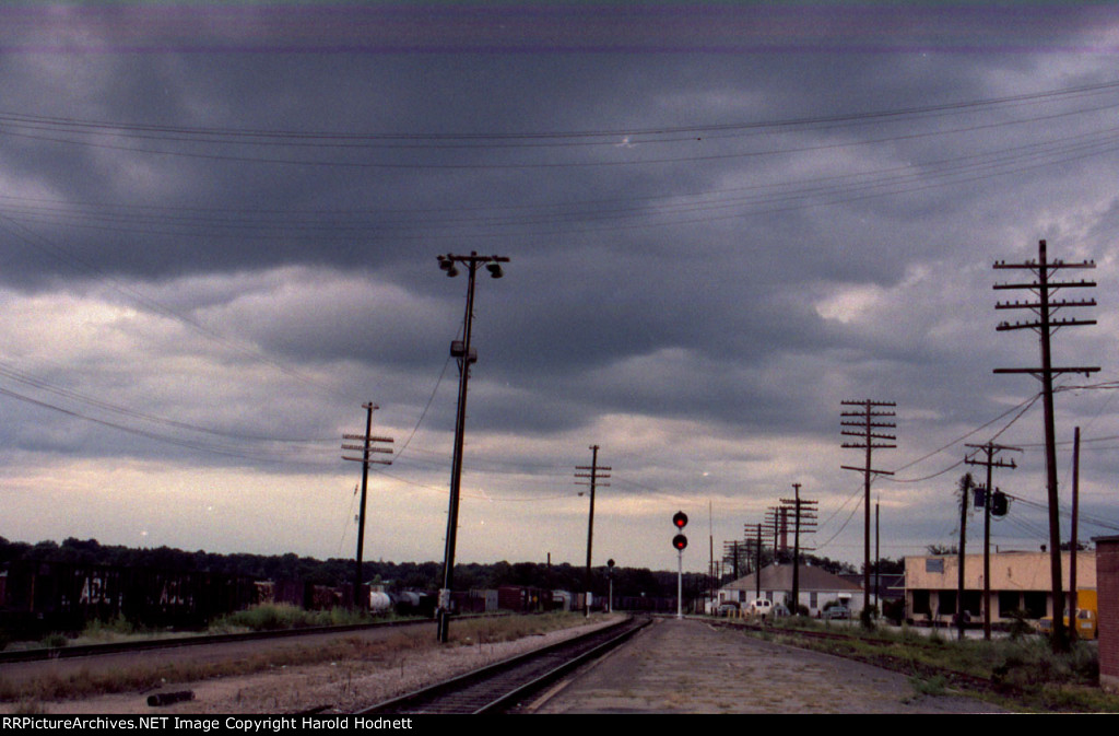 The view looking northbound from Seaboard Station